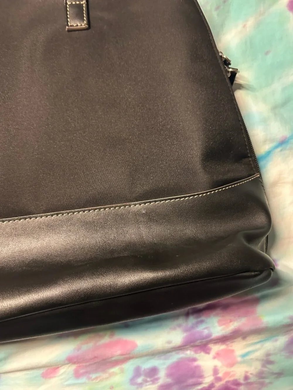 Women's Work Laptop Briefcase Bag with Hot Pink Lining